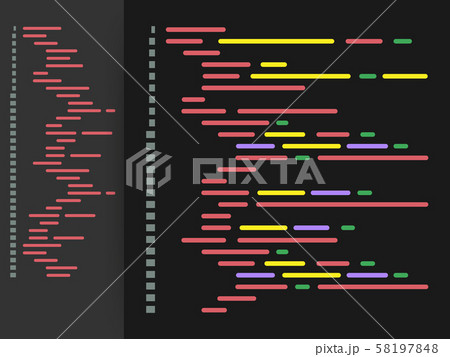 Digital java code text. Computer software coding 58197848
