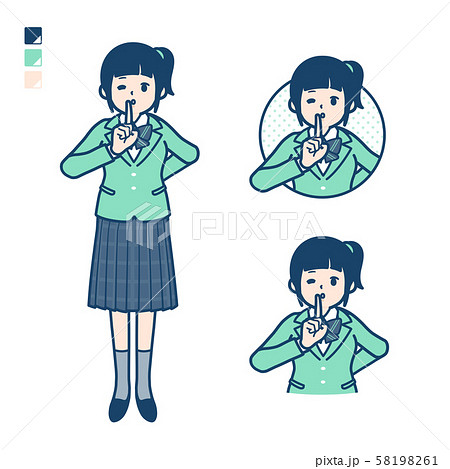 simple school girl Green Blazer_be quiet simple school girl Green Blazer_be quiet 58198261