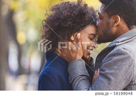 Cropped imade of young black couple in love 58199048
