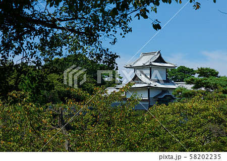 兼六園より金沢城石川門を望む 58202235