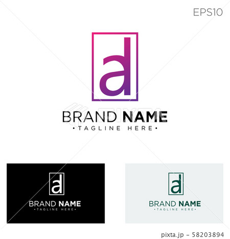 monogram initial ad, ad, ad logo template black monogram initial ad, ad, ad logo template black 58203894