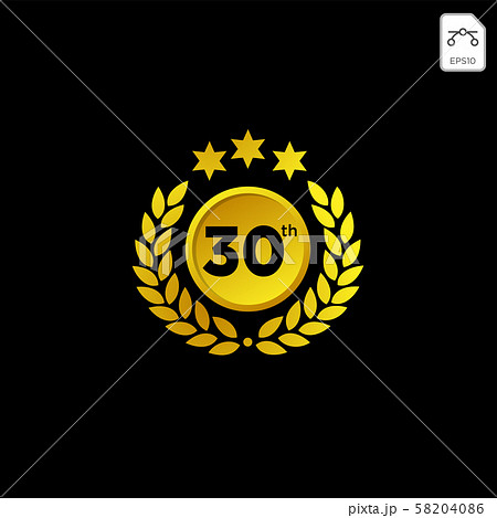 anniversary emblem 1-99 gold luxury vector anniversary emblem 1-99 gold luxury vector 58204086