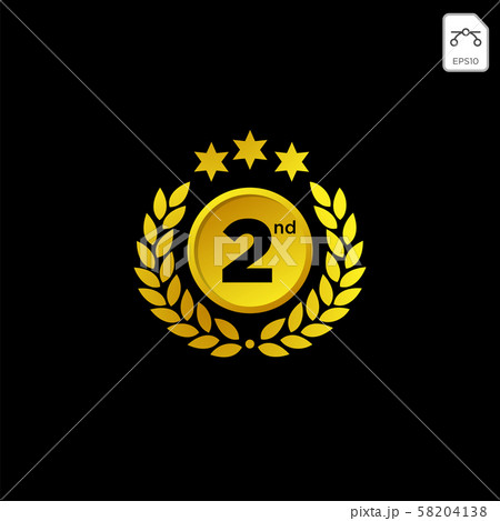anniversary emblem 1-99 gold luxury vector 58204138