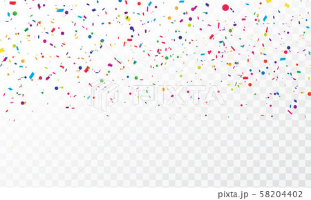 colorful confetti Celebration - Stock Illustration [58204402] - PIXTA