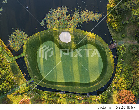 韓国の風景 ゴルフ場 風景 58204967