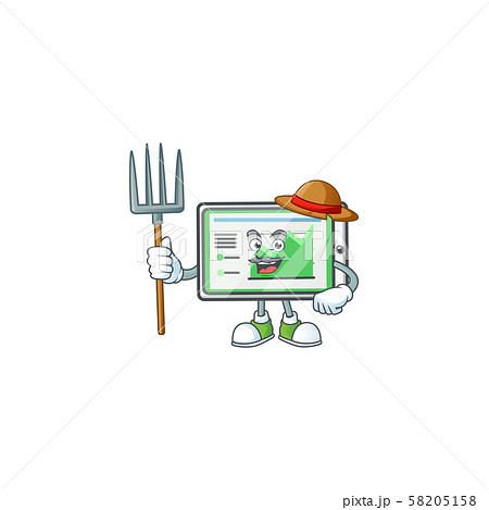 Farmer up chart horizontal table for report. 58205158