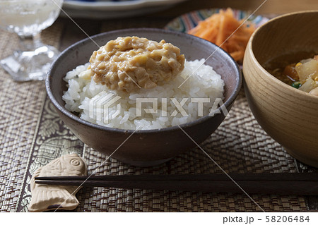 ひきわり納豆ごはん ひきわり納豆ごはん 58206484