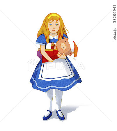 アリス 背景ナシ のイラスト素材