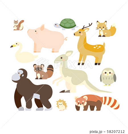 動物 イラスト セット 2のイラスト素材