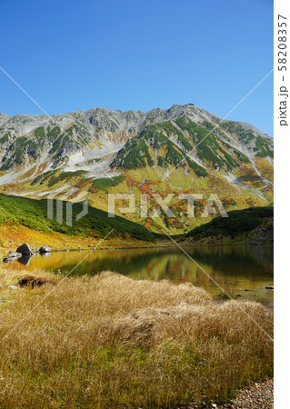 立山連峰と緑が池　富山県立山町	 58208357