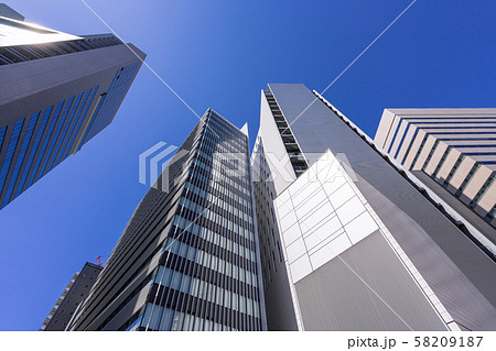 名古屋市　中村区　名駅　泥江町通 　名駅四交差点　名古屋クロスコートタワー　ウインクあいち 58209187