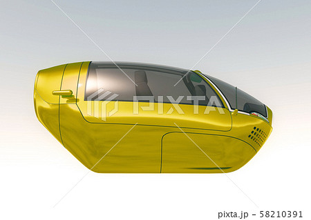 Futuristic Autonomous Electric Vehicles 3D Illustration Futuristic Autonomous Electric Vehicles 3D Illustration 58210391