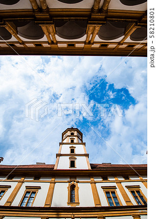 View at Eggenberg palace courtyard tourist spot, 58210801