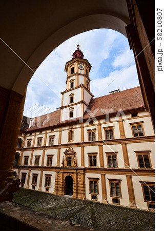 View at Eggenberg palace courtyard tourist spot, 58210807
