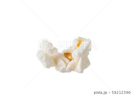 Close up Popcorn isolated on white background Close up Popcorn isolated on white background 58212390