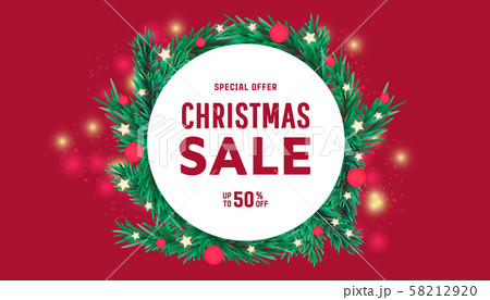 New Year or Christmas tree branches decorative New Year or Christmas tree branches decorative 58212920