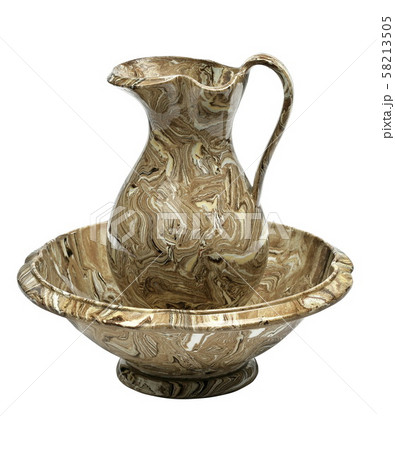 Old wash basin and water jug Old wash basin and water jug 58213505