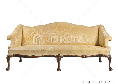 Antique camel back sofa with upholstery old and 58213511