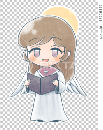 手描き風・歌う天使2 手描き風・歌う天使2 58216552