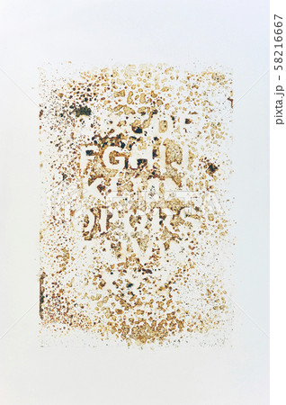 アルファベット　背景素材　 58216667