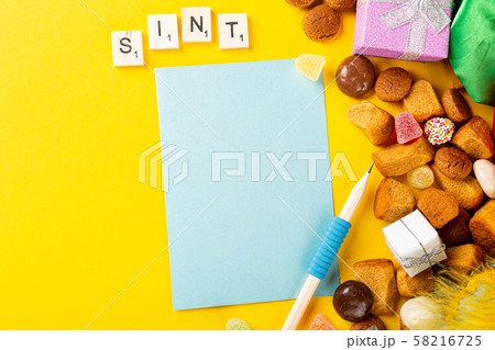 Dutch holiday Sinterklaas background 58216725