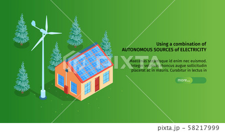 Green Energy House Banner 58217999