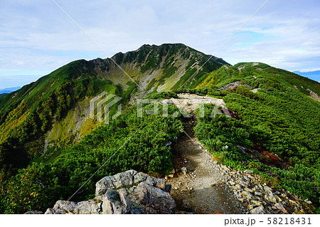 小仙丈ケ岳山頂から仙丈ケ岳方面 58218431