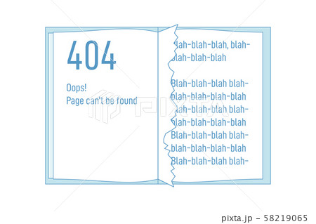 Book or notebook with 404 torn out page 58219065