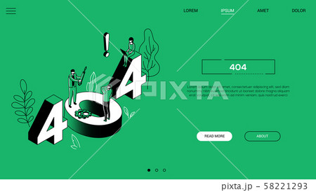 404 error isometric landing page colorful web banner 404 error isometric landing page colorful web banner 58221293