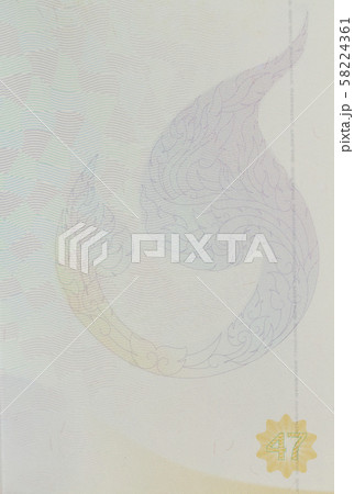 Close up image of Thai passport Close up image of Thai passport 58224361