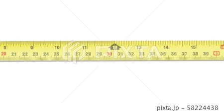 Yellow Measuring Tape Isolated On White Stock Photo 730249951