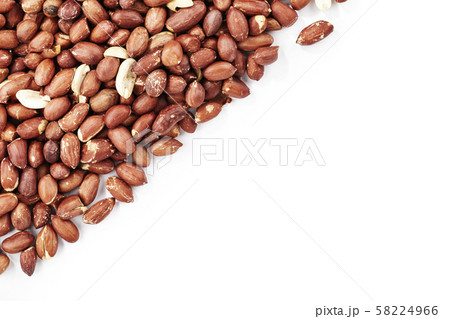 peanuts on a white background 58224966