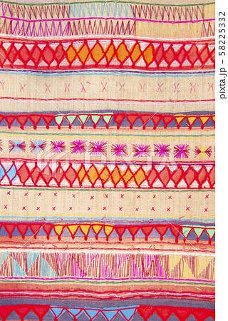 Colorful native Thai style cloth pattern Colorful native Thai style cloth pattern 58225332