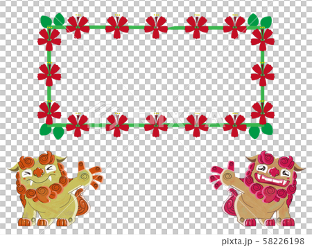 可愛的Shisa框架 可愛的Shisa框架 58226198