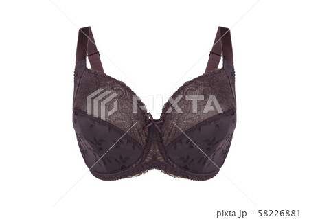 Beautiful brown bra. Lace bra, isolated Beautiful brown bra. Lace bra, isolated 58226881
