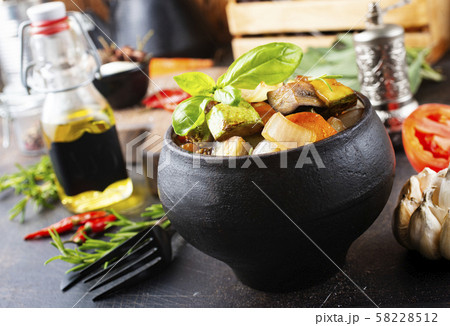 baked vegetables baked vegetables 58228512