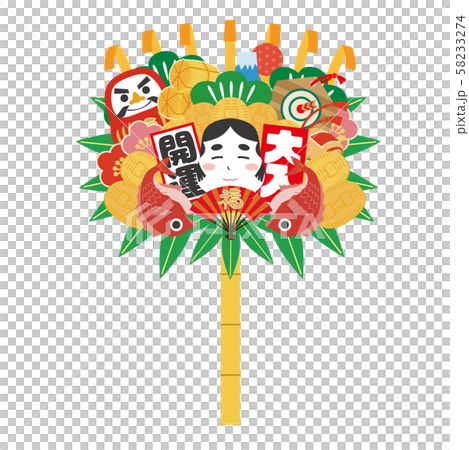 熊手　くまで　開運　招福　大入 58233274