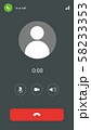 スマホ 通話 画面 58233353