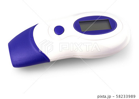 Non-contact Remote Electronic modern thermometer isolated Non-contact Remote Electronic modern thermometer isolated 58233989