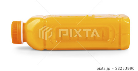 Orange juice glass, isolated on white background 58233990