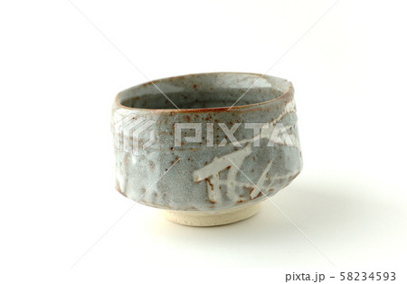 鼠志野の抹茶茶碗 鼠志野の抹茶茶碗 58234593
