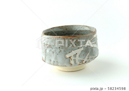 鼠志野の抹茶茶碗 鼠志野の抹茶茶碗 58234598