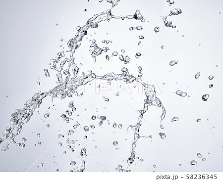水しぶき(白バック) 水しぶき(白バック) 58236345