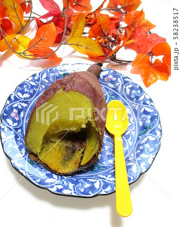スプーンで食べる美味しい焼き芋(紅天使) 58238517