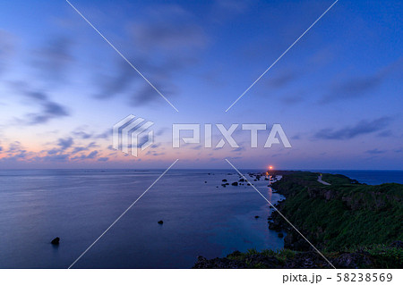 宮古島_東平安名崎の夜明け 宮古島_東平安名崎の夜明け 58238569