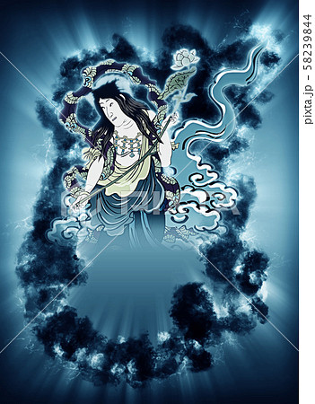 本朝丸綱五郎成田山之御利益二而危一命ヲ助ルノ処 煙 本朝丸綱五郎成田山之御利益二而危一命ヲ助ルノ処 煙 58239844