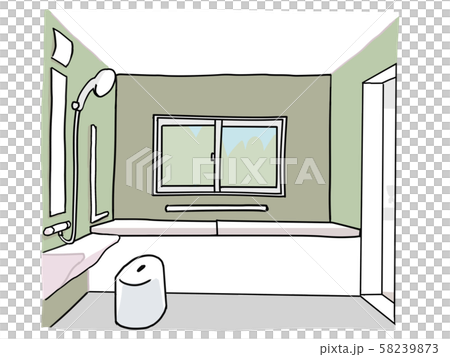 一般的なユニットバスのお風呂 58239873