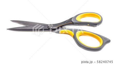 Yellow scissors 58240745