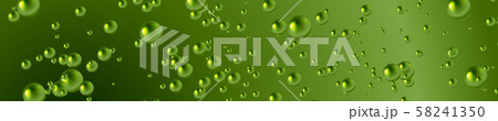 Green 3d water drops abstract vector banner design Green 3d water drops abstract vector banner design 58241350
