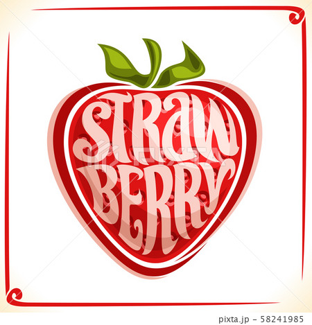 Vector logo for Strawberry 58241985